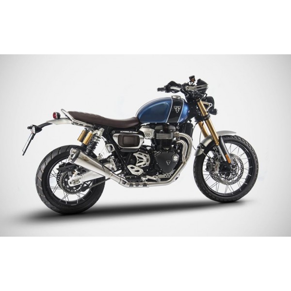 triumph scrambler low exhaust